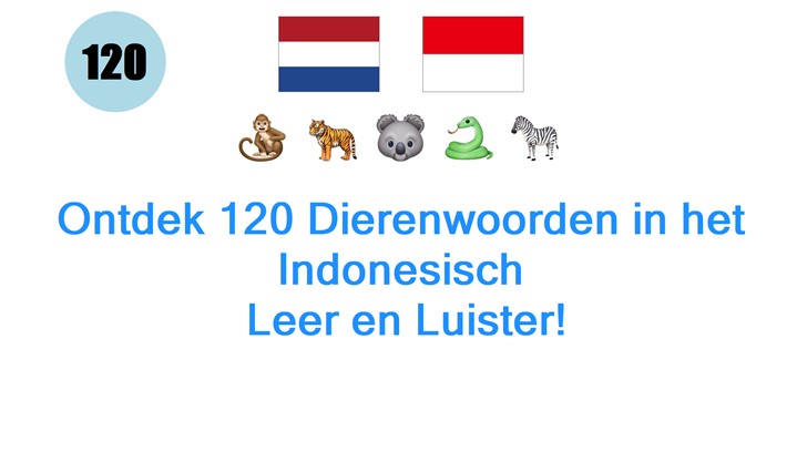 Ontdek 120 Dierenwoorden in het Indonesisch: Leer en Luister!